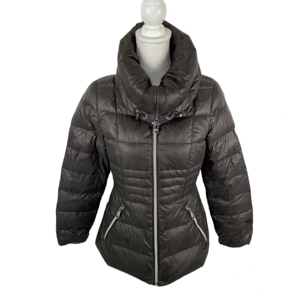 Karl Lagerfeld Down Coat XS Brown - Picture 2 of 15